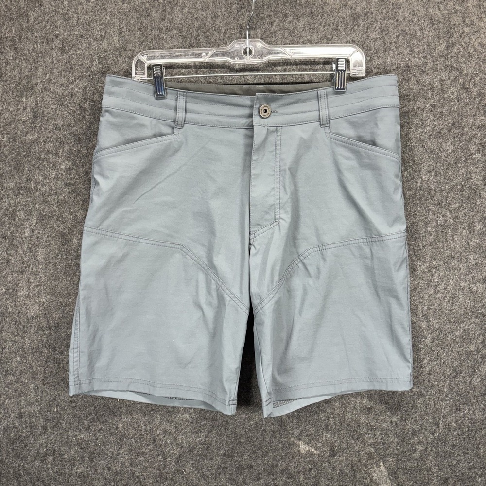 Kuhl Renegade Shorts Mens 34x9 Slate Blue Gray Stretch Hike Goprcore 5360